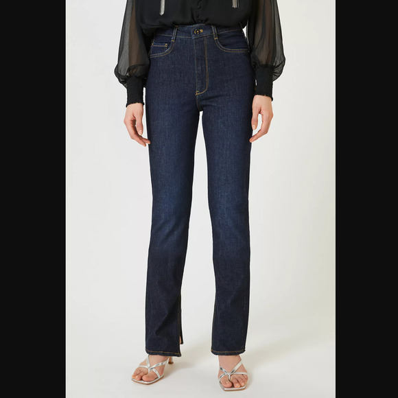 Anthropologie Pilcro The Split Straight Jeans - 29 Waist - New - Picture 2 of 4